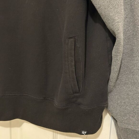 47 New York Jets Quarter Zip Pullover Size XL - Picture 3 of 8